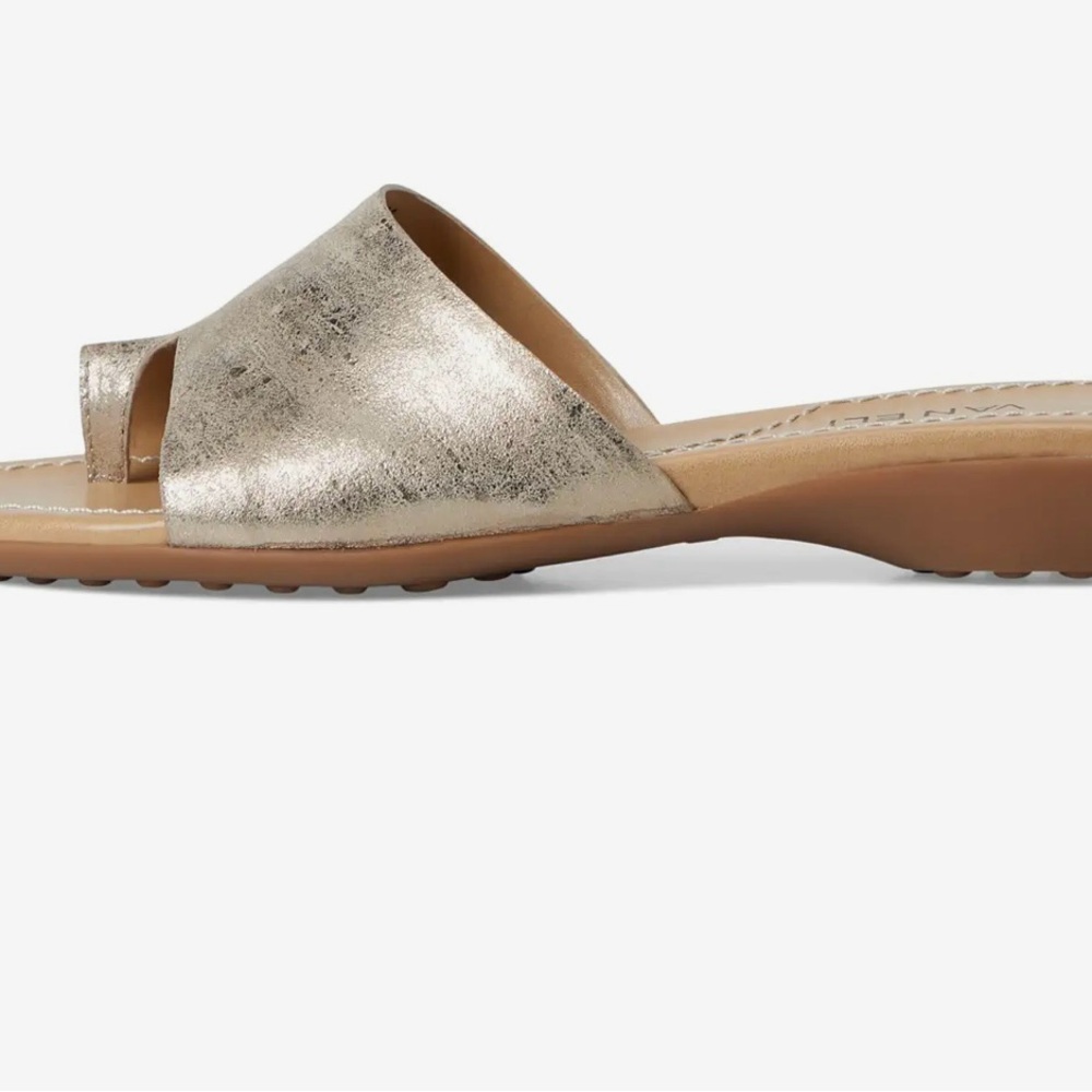 Vaneli Women's Gold Slide Sandals NWT - Picture 5 of 11